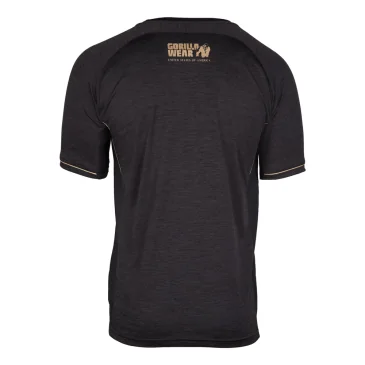 Fremont T-Shirt (Black/Gold) de Gorilla Wear pas cher - Nutriwellness