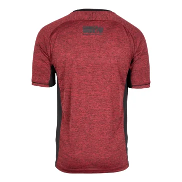 Fremont T-Shirt (Burgundy Red / Black) de Gorilla Wear pas cher - Nutriwellness