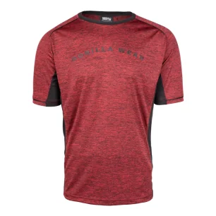 Fremont T-Shirt (Burgundy Red / Black) de Gorilla Wear pas cher - Nutriwellness