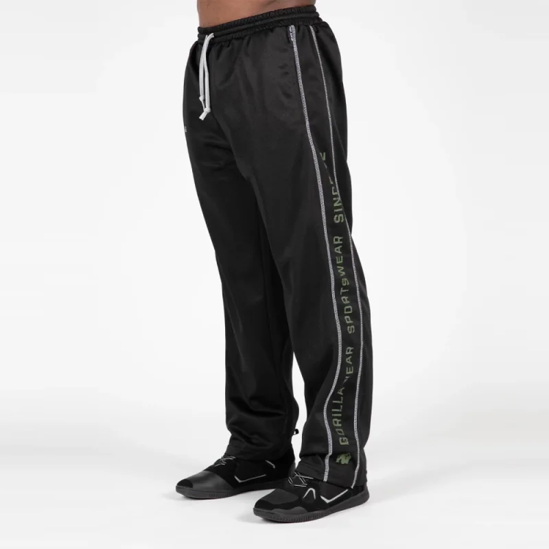 Functional Mesh Pants (Black/Green) - Gorilla Wear