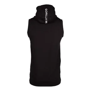 Lincoln Sleeveless Hoodie (Black) - Gorilla Wear
