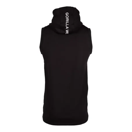 Lincoln Sleeveless Hoodie (Black) - Gorilla Wear