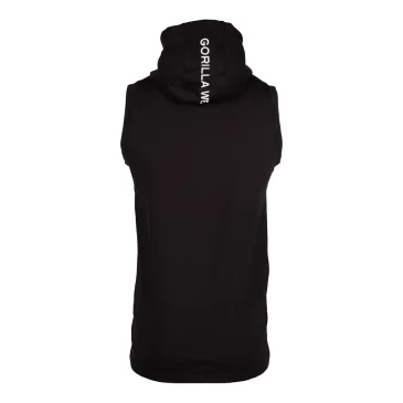 Lincoln Sleeveless Hoodie (Black) de Gorilla Wear pas cher