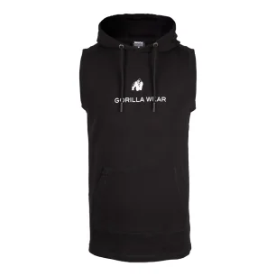 Lincoln Sleeveless Hoodie (Black) de Gorilla Wear pas cher