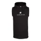 Lincoln Sleeveless Hoodie (Black) - Gorilla Wear