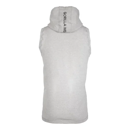 Lincoln Sleeveless Hoodie (Gray) - Gorilla Wear