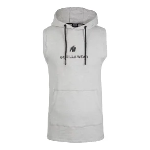Lincoln Sleeveless Hoodie (Gray) de Gorilla Wear pas cher