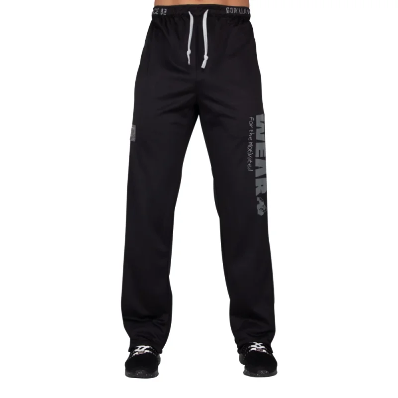 Logo Mesh Pants (Black) - Gorilla Wear