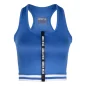 Mesa Zip Front Crop Top (Bleu) - Gorilla Wear
