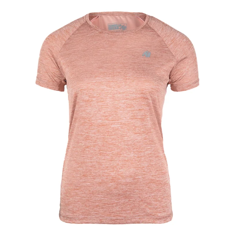 Monetta Performance T-Shirt (Salmon Pink) - Gorilla Wear Monetta Performance T-Shirt (Salmon Pink) - Gorilla Wear