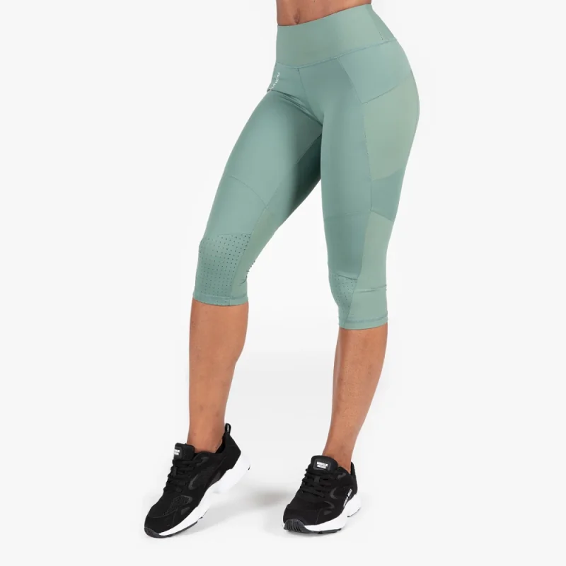 Monroe Cropped Leggings (Army Green) - Gorilla Wear Monroe Cropped Leggings (Army Green) - Gorilla Wear