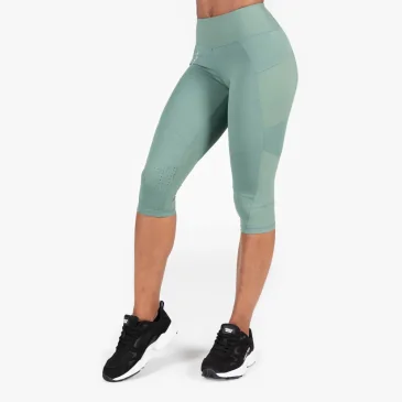 Monroe Cropped Leggings (Army Green) de Gorilla Wear pas cher