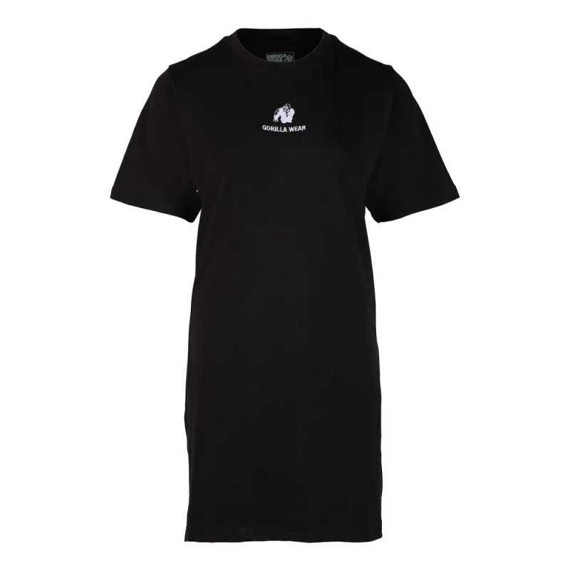Neenah T-Shirt Dress (Black) - Gorilla Wear
