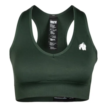 Neiro Seamless Sports Bra (Army Green) de Gorilla Wear pas cher