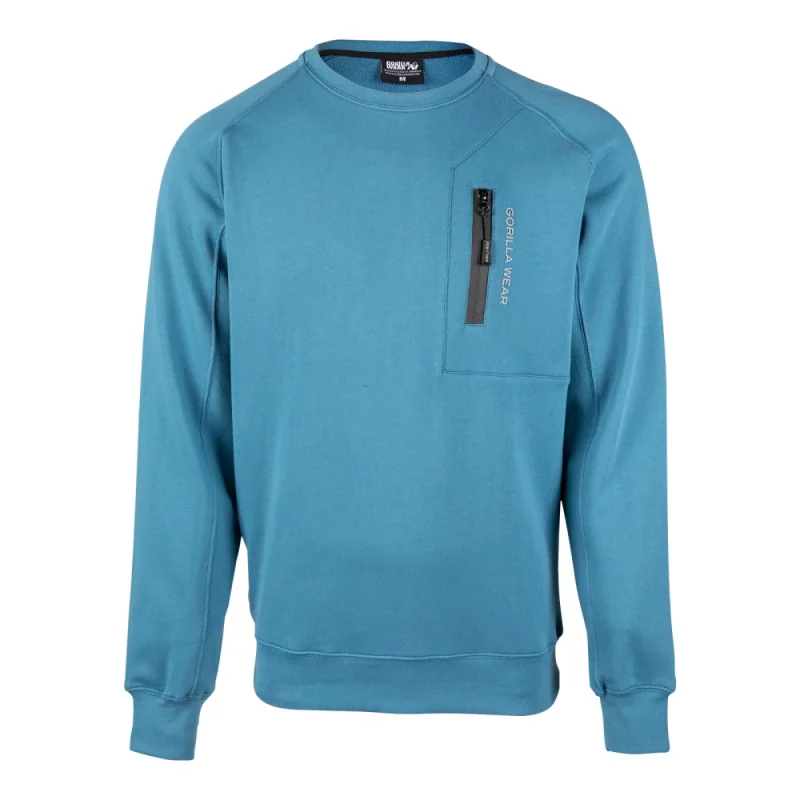 Newark Sweater (Bleu) - Gorilla Wear