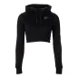 Pixley Crop Top Hoodie (Black) - Gorilla Wear
