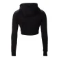 Pixley Crop Top Hoodie (Black) - Gorilla Wear