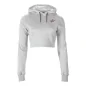 Pixley Crop Top Hoodie (Gray) - Gorilla Wear