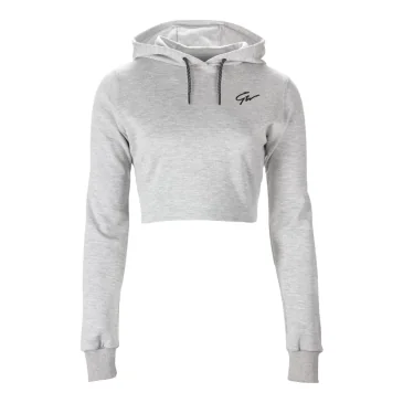 Pixley Crop Top Hoodie (Gray) Gorilla Wear pas cher - Nutriwellness