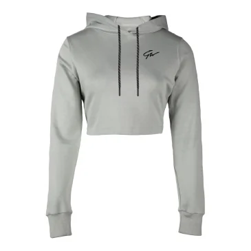 Pixley Crop Top Hoodie (Light Green) de Gorilla Wear pas cher