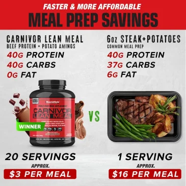 Carnivor Lean Meal - 1910 - 1948 grams de MuscleMeds pas cher