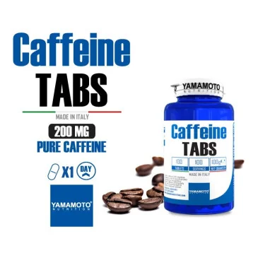 Caffeine TABS - 100 tablets de Yamamoto Nutrition pas cher