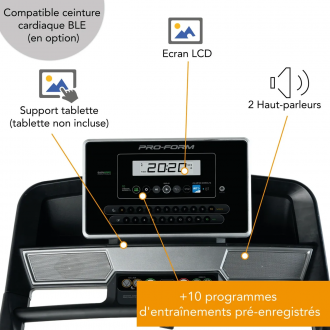 Xterra Fitness TRX3500 Tapis de course - connexion Bluetooth