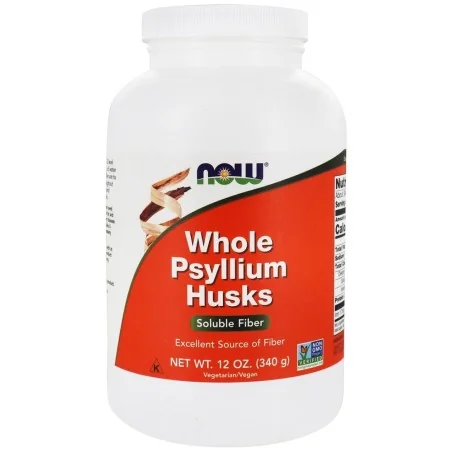 Whole Psyllium Husks, Powder - 340 grams de NOW Foods pas cher