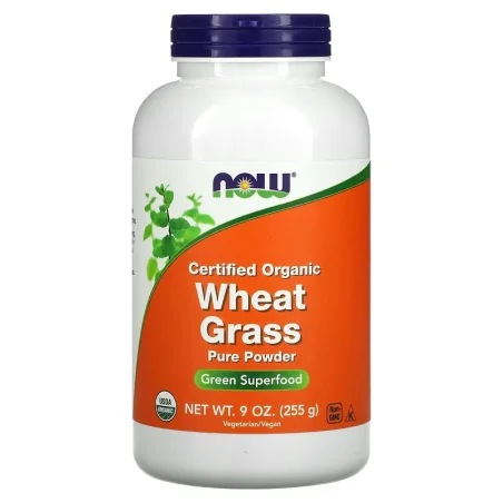 Wheat Grass, Pure Powder - 255 grams de NOW Foods pas cher