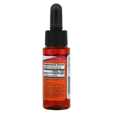 Vitamin E-Oil, Natural Liquid - 30 ml - NOW Foods