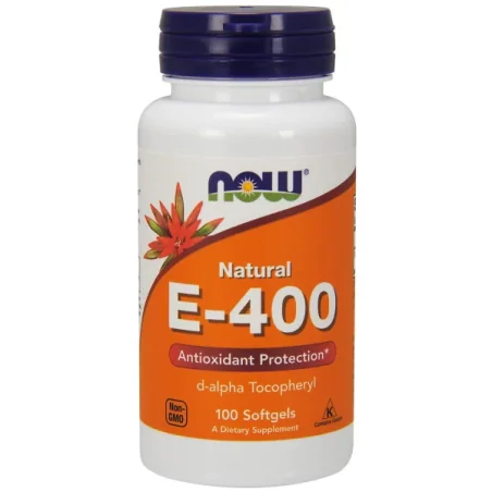 Vitamin E-400 - Natural - 100 softgels de NOW Foods pas cher