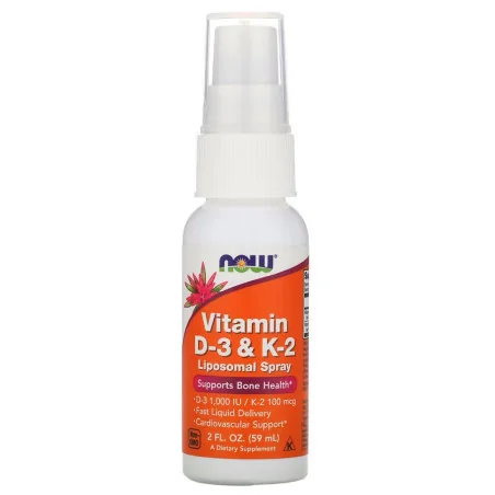 Vitamin D-3 & K-2 Liposomal Spray - 59 ml de NOW Foods pas cher