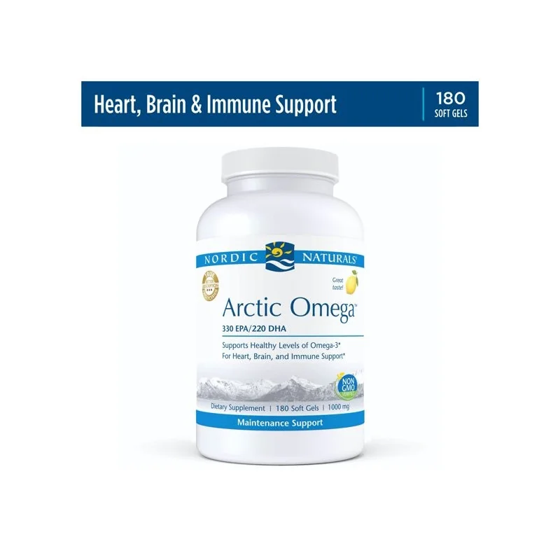 Arctic Omega - Lemon - 180 softgels - Nordic Naturals Arctic Omega - Lemon - 180 softgels - Nordic Naturals
