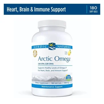 Arctic Omega - Lemon - 180 softgels de Nordic Naturals pas cher