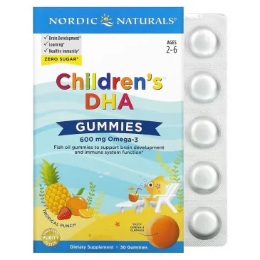 Children's DHA Gummies, 600mg - 30 gummies de Nordic Naturals