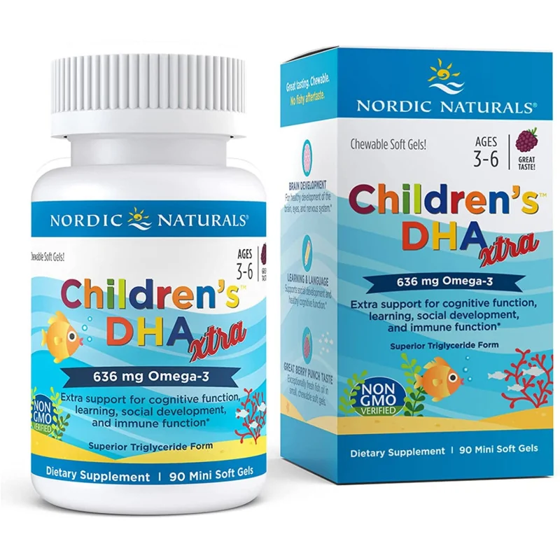 Children's DHA Xtra - 636mg Berry Punch - 90 softgels - Nordic Naturals