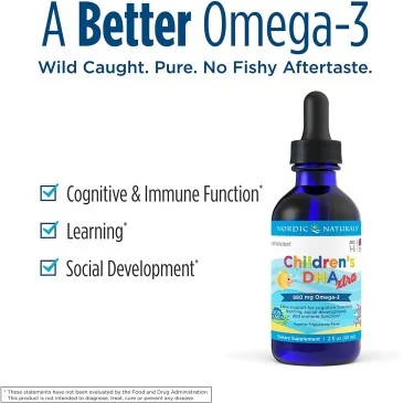 Children's DHA Xtra - 880mg Berry Punch - 60 ml de Nordic Naturals