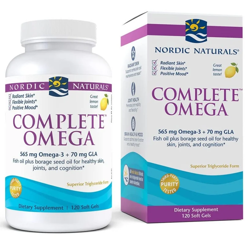 Complete Omega - 565mg Lemon - 120 softgels - Nordic Naturals
