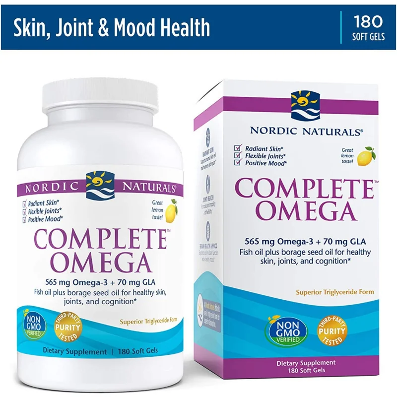 Complete Omega - 565mg Lemon - 180 softgels - Nordic Naturals