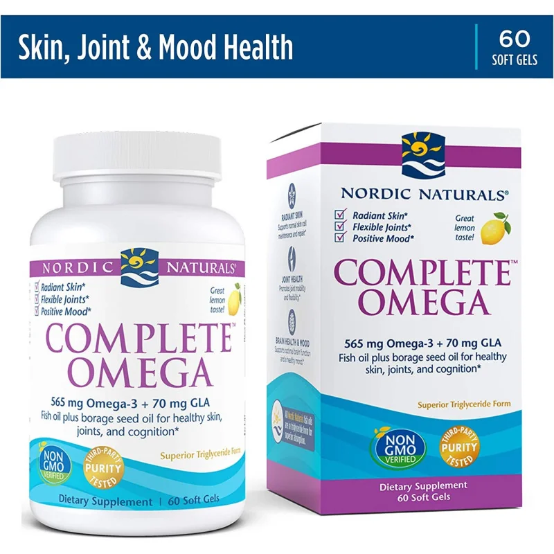 Complete Omega - 565mg Lemon - 60 softgels - Nordic Naturals