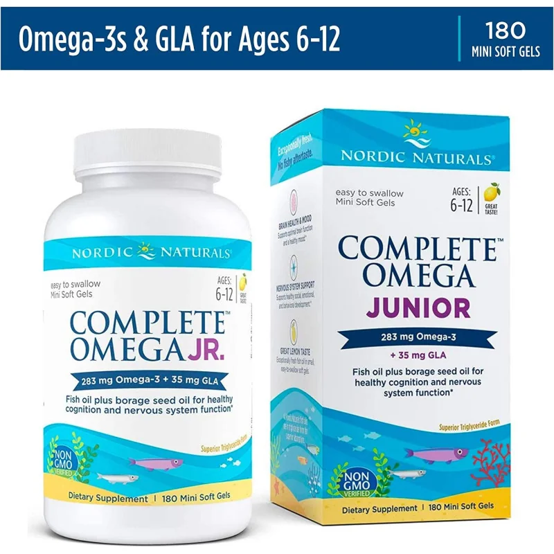 Complete Omega Junior - 283mg Lemon - 180 softgels - Nordic Naturals