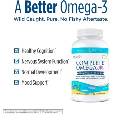 Complete Omega Junior - 283mg Lemon - 180 softgels Nordic Naturals