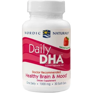 Daily DHA, Strawberry - 30 softgels de Nordic Naturals pas cher