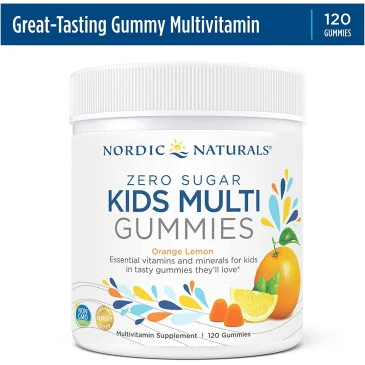 Kids Multi Zero Sugar, Orange Lemon - 120 gummies de Nordic Naturals
