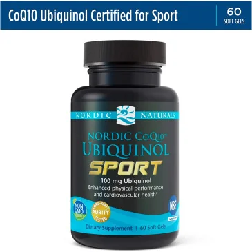 Nordic CoQ10 Ubiquinol Sport, 100mg - 60 softgels de Nordic Naturals