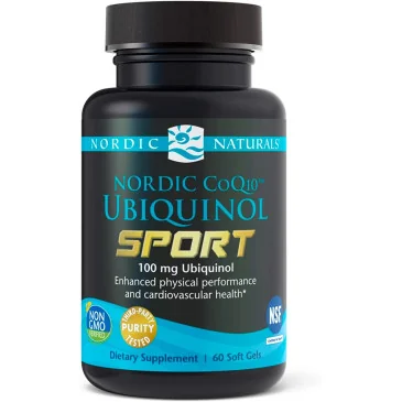 Nordic CoQ10 Ubiquinol Sport, 100mg - 60 softgels de Nordic Naturals