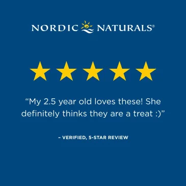 Nordic Omega-3 Gummy Worms, 63mg Strawberry - 30 gummy worms