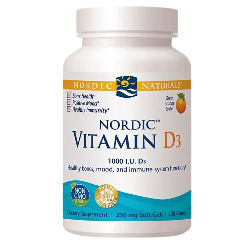Vitamin D3, 1000 IU - 120 softgels - Nordic Naturals