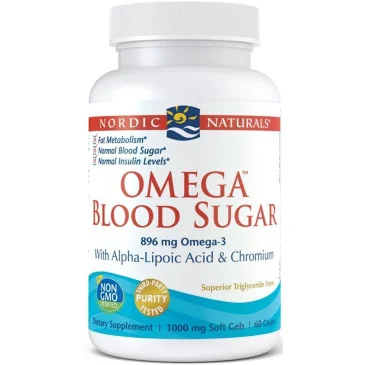 Omega Blood Sugar, 896mg - 60 softgels de Nordic Naturals pas cher