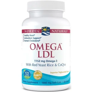 Omega LDL with Red Yeast Rice and CoQ10, 1152mg de Nordic Naturals
